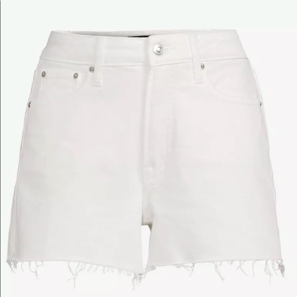 Free Assembly Pants - Free Assembly Women’s 90’s Cut Off Shorts White